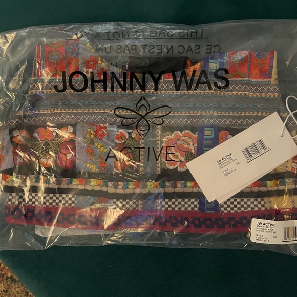 Johnny Was colorful Beatrice bee reversible sports bra size S - Picture 1 of 6